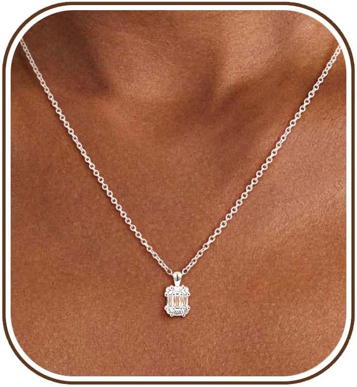 Gold Tone Teardrop Cubic Zirconia Pendant Necklace - Image 11