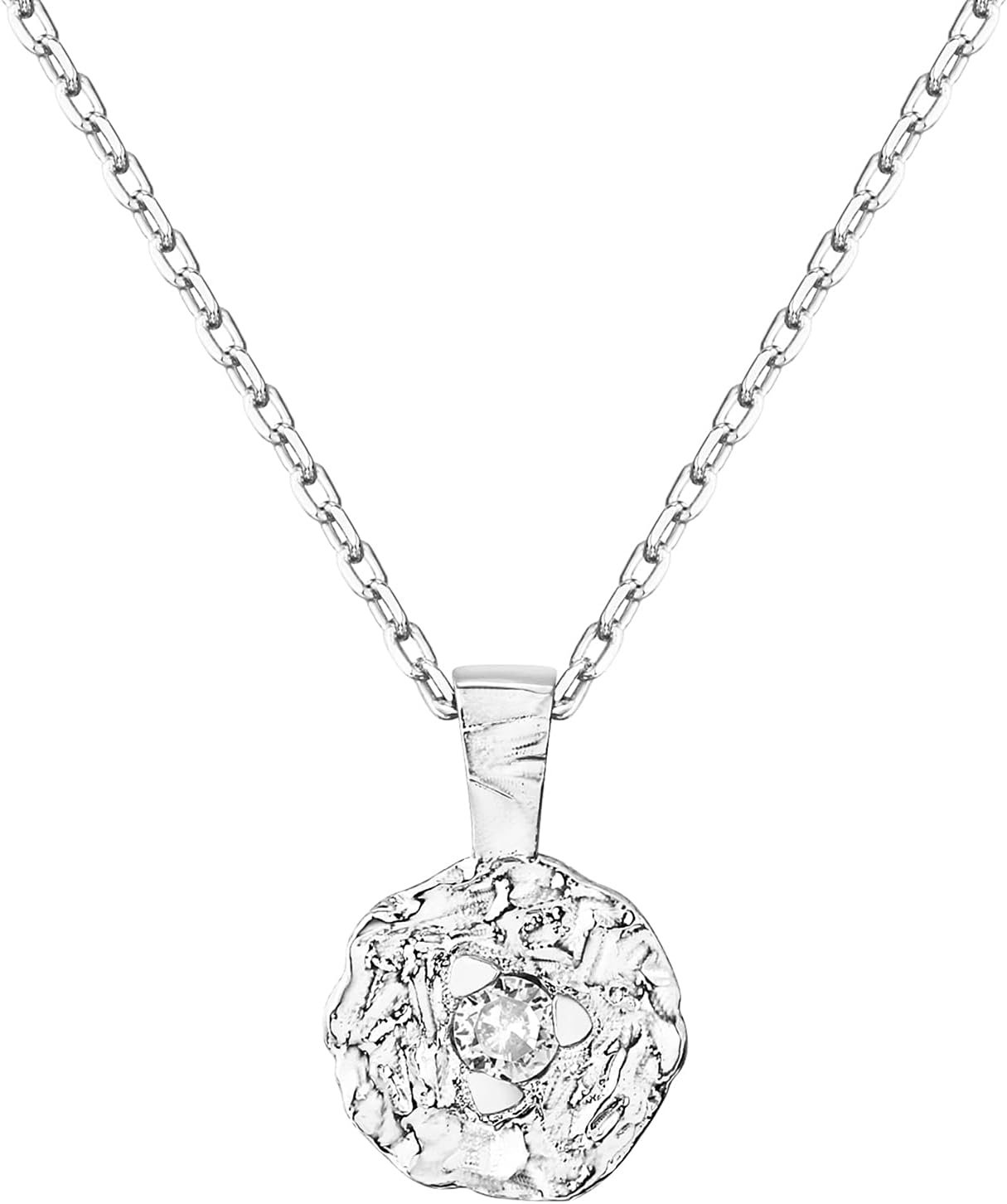 Gold Plated Engraved Coin Pendant Necklace, Single Piece - Image 14