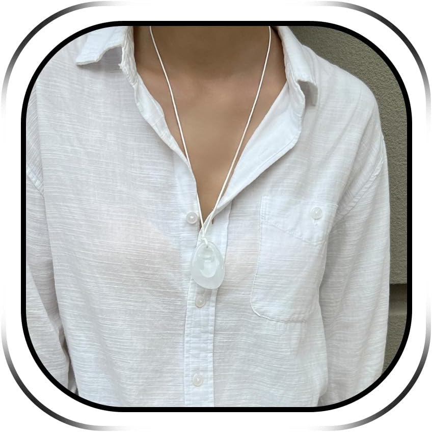 Abstract Gold Tone Pendant Necklace with Black Cord - Image 25